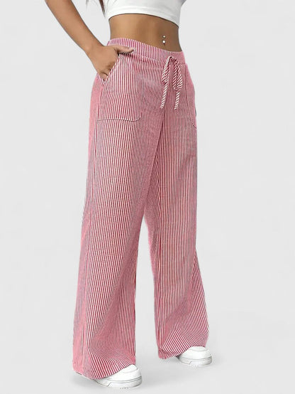 Comfortabele wijde broek met elegante details