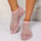 2025 nouvelles chaussures sexy en dentelle et maille