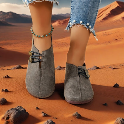 Chaussures rétro italiennes pour femmes, fabriquées à la main en cuir de vache souple