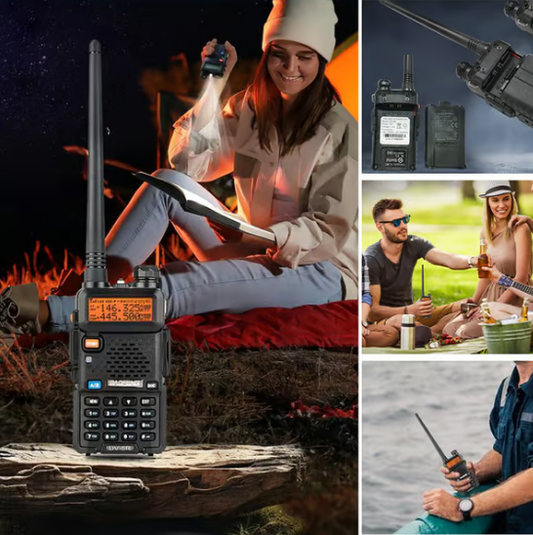Talkie-walkie portatif polyvalent haute puissance longue portée UV5R