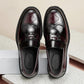 Chaussures en cuir mat faites à la main