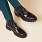 Chaussures en cuir mat faites à la main