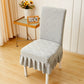 Capa de Cadeira Elástica para Encosto Alto – Tecido Jacquard Grosso, Capa de Cadeira de Jantar Elástica Integral, Proteção Completa e Lavável