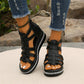 🔥49% korting🔥Wedge sandalen met strass-versiering💕Comfortabel en stijlvol💕