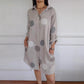2025 nieuwe casual damesoverhemdjurk met print en button-down