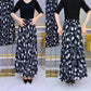 Damesmode Hoge Taille Bloemen Geplooide Lange Rok