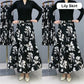Damesmode Hoge Taille Bloemen Geplooide Lange Rok
