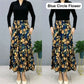 Damesmode Hoge Taille Bloemen Geplooide Lange Rok