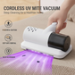 Aspirateur à main sans fil multifonctionnel pour literie avec lumière UV