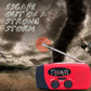 Radio d'urgence solaire portable multifonctionnelle