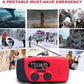 Radio d'urgence solaire portable multifonctionnelle