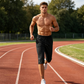 Capris de sport pour homme à séchage rapide et poches zippées