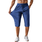 Capris de sport pour homme à séchage rapide et poches zippées