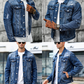 🧥 49% DE RÉDUCTION MAINTENANT ! 👖 Veste en jean délavé vintage pour homme décontractée – Design intemporel, tissu durable et poches fonctionnelles ✨
